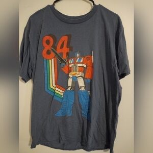 Transformers Optimus Prime 84 T Shirt Size Large Color Blue